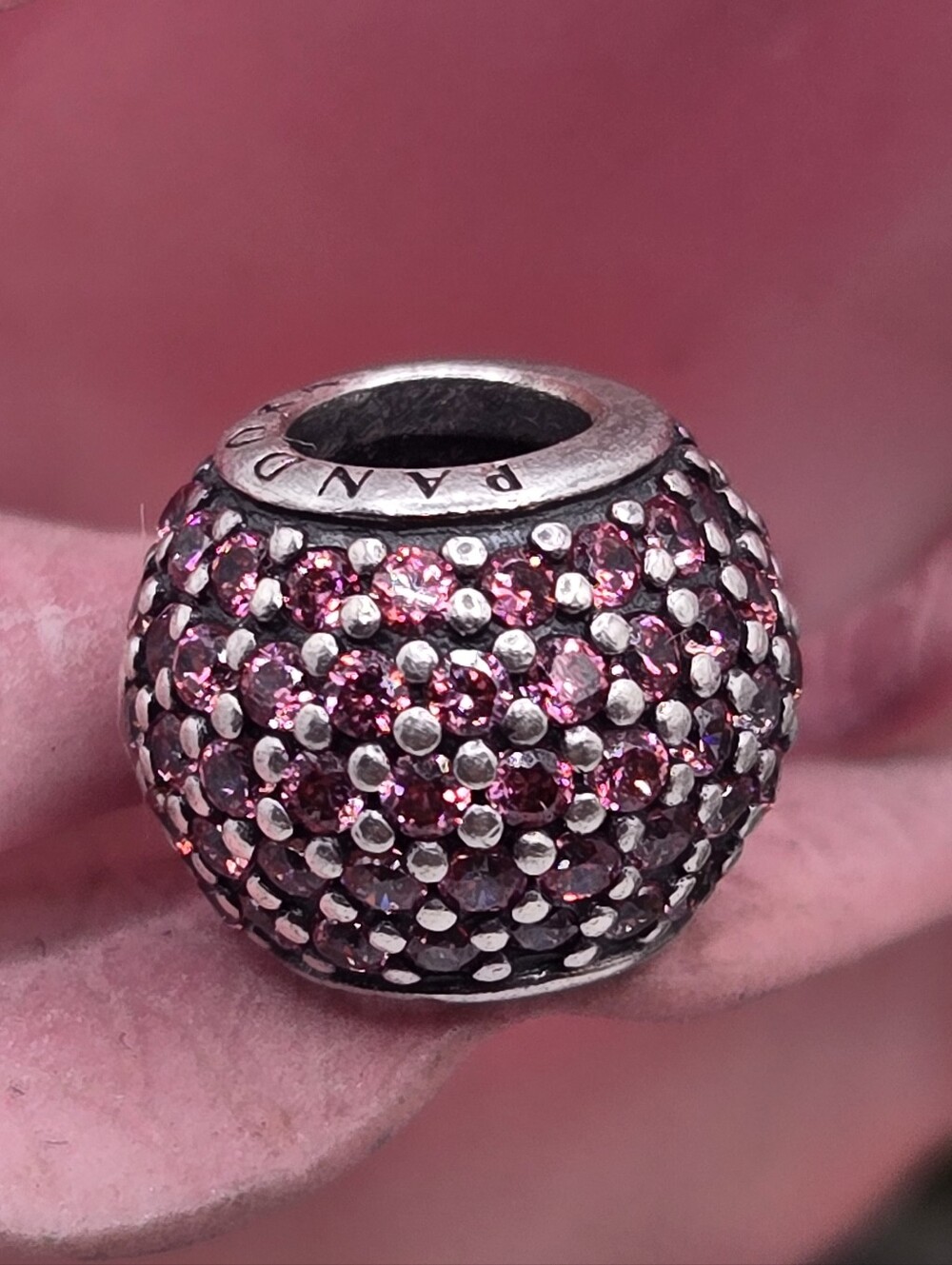 Pandora Red Pavé Charm Bead